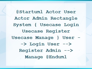 Plantuml Use Case Diagram Code Snippet Examples